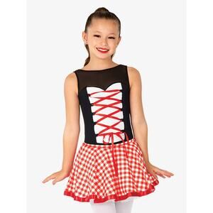 Pre-Owned Tutu Skirt Gracie  GRA225 Large Child Red  Jazz Red Riding Hood
